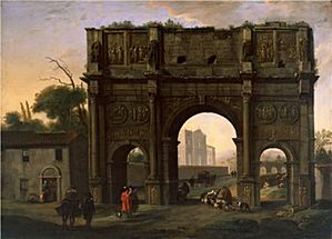 Jan Miel and (possibly) Alessandro Salucci - Arch of Constantine, Rome