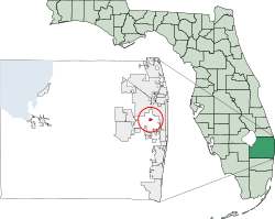 Location of Haverhill, Florida