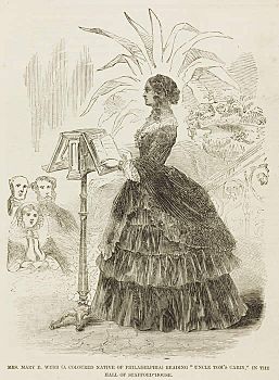 Mary E. Webb, dramatic reading in London, 1856