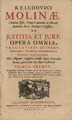 Molina - De iustitia et iure, 1733 - 4495353