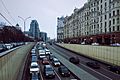 Moscow, Garden Ring, heavy traffic entering Mayakovka tunnel