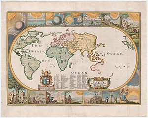 Moxon A Map of the Earth 1681 Cornell CUL PJM 1012 01