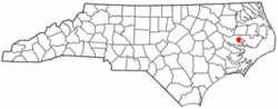 Location of Pantego, North Carolina