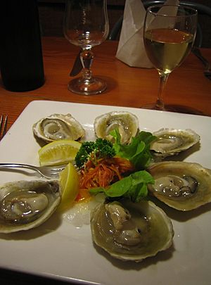New Zealand bluff oysters