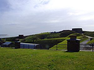 Newhaven Fort from North side looking in