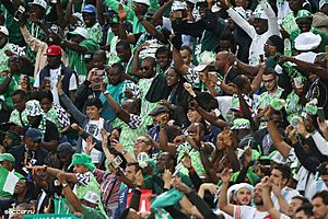 Nigerian fans in Russia