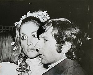 Sharon Tate and Roman Polanski wedding in 1968