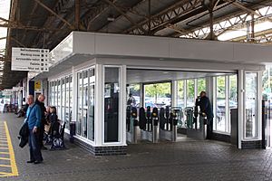 2017 at Newton Abbot station - new ticket barriers