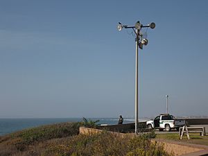 Border patrol at the beach, San Diego county