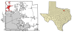 Location of Celina in Collin County, Texas