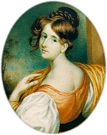 Elizabeth Gaskell: 1832 miniature by William John Thomson