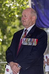 General Peter Cosgrove AC MC (Ret'd) at the Centenary of the Kangaroo March launch