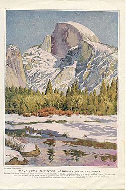 Half Dome Yosemite National Park Painting