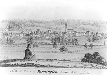 John Warner Barber - Northwest View of Farmington from Round Hill