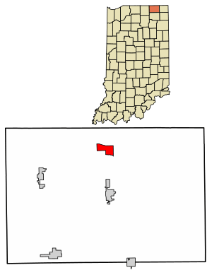 Location in LaGrange County, Indiana