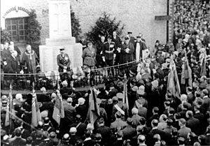Middlewich - Cenotaph unveiling