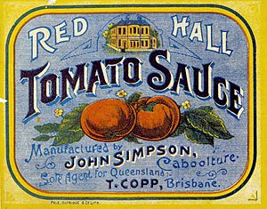 Red Hall Tomato Sauce label (8734617302)