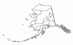 Location of Chalkyitsik, Alaska