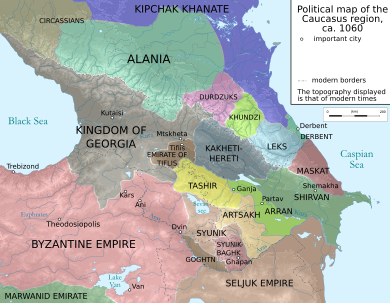 Caucasus 1060 map en