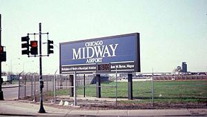 Chicago MIdway Airport - Sign on 55th and Cicero (51557076107)