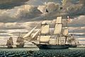 Clipper Ship Southern Cross Leaving Boston Harbor 1851