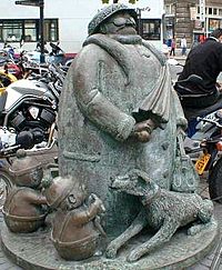 Grandma statue Ipswich UK