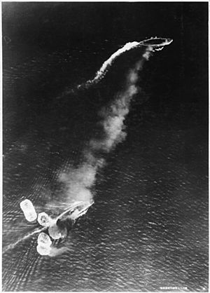 Japanese high-level bombing attack on HMS Prince of Wales and HMS Repulse 1941-12-10