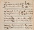 Mendelssohn wedding march autograph arrangement for piano