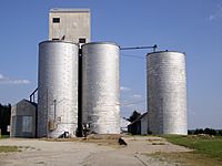 Old Grain Elevator in Lehigh, Kansas