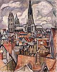 Othon Friesz - Roofs and Cathedral in Rouen - Hermitage