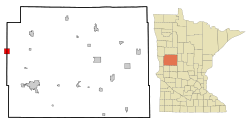 Location of Rothsay, Minnesota