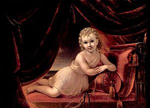 Portrait of a Child as Cupid by Francesco Anelli