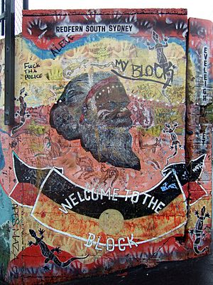 Redfern NSW - The Block Mural