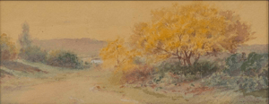 Landscape watercolor on paper