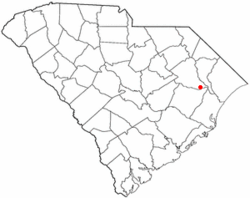 Location of Johnsonville in South Carolina