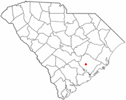 Location of Moncks Corner, South Carolina