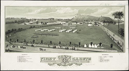 1885 1stCorpsCadets Massachusetts Hingham camp