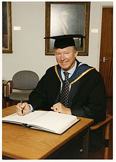 Alex Ferguson receiving honorary degree 1996