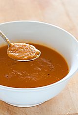 Carrot soup spoon