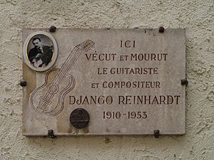 Django Reinhardt Plaque Samois