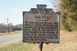 Elk Hill Highway Marker