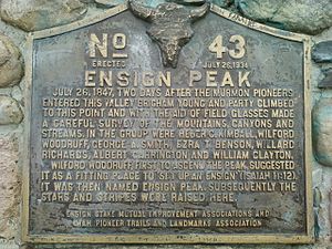 Ensign Peak plague No 43
