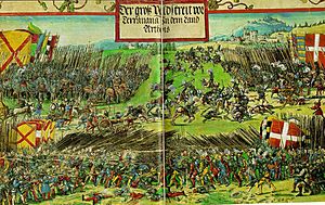 Georg Lemberger, Battle of Guinegate (1513), Triumphzug Kaiser Maximilians.jpg