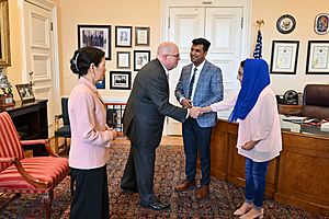 Governor Hogan Meets With Resettled Afghan Interpreter