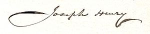 Joseph Henry signature