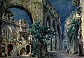 L'estremità di una via cieca. Casa di Gilda, bozzetto di Mario Sala per Rigoletto (1903) - Archivio Storico Ricordi ICON000120 B