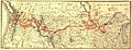 Northern Pacific Railroad map circa 1900