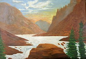 Orson Pratt Huish Landscape Oil Painting