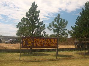 Panhandle, TX, High School sign IMG 0632