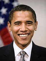 Photographic portrait of Barack Obama